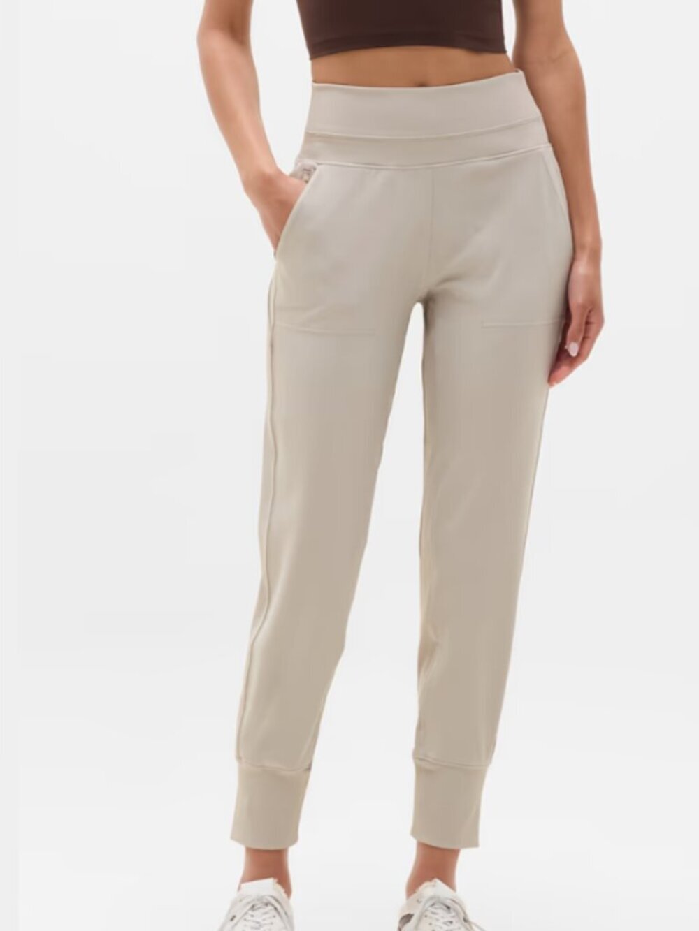 ATHLETA Venice High Rise Jogger Color: Abalone Size Large